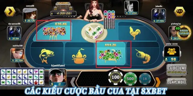 Lắc Bầu Cua - Hướng Dẫn Chơi Game Cho Tân Thủ Các kiểu cược bầu cua thú vị nhất tại 8xbet
